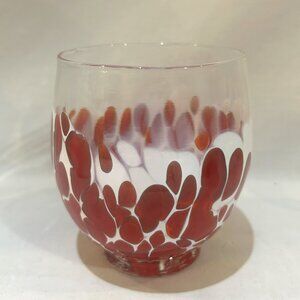 One Eared Cow Glass OECG 2021 Stemless Wine Glass Splash Red White